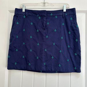 British Khaki embroidered skirt